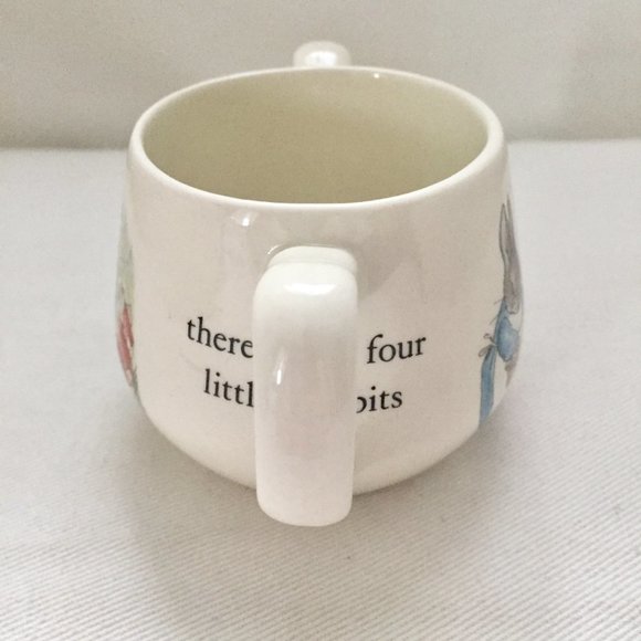 Wedgewood Beatrix Potter 2 Handle Peter Rabbit Child's Cup Mug 2 3/4 - Picture 5 of 7